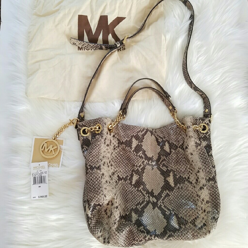 Michael‎ Kors Crossbody Jetset Snake print  Tote